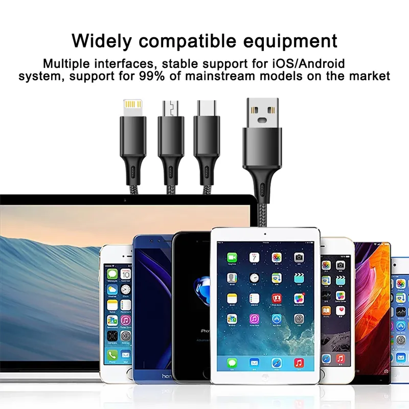 3 In 1 Fast Charging Cable