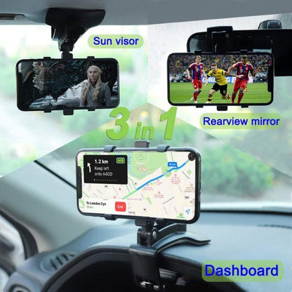 Universal 360° Rotation Multifunctional Car Dashboard Phone Holder