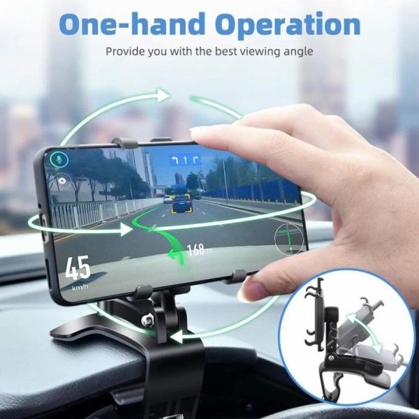 Universal 360° Rotation Multifunctional Car Dashboard Phone Holder