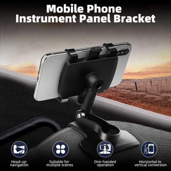 Universal 360° Rotation Multifunctional Car Dashboard Phone Holder