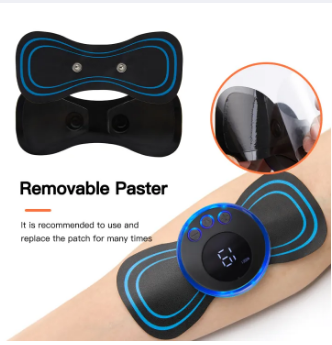 Mini Pulse Body Massager for Neck Pain Relief - EMS Butterfly Design for Men & Women